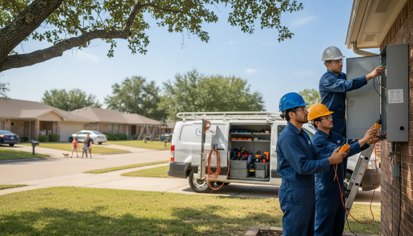 Certified electrician providing emergency electrical services in Forestville, WI